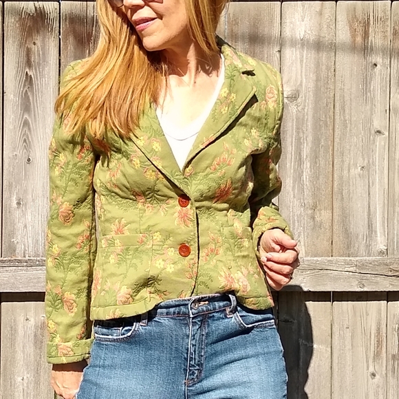 Cabi Floral Embroidered Blazer Jacket Sz S - Picture 9 of 11
